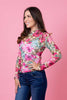Augustine Beauden Lace Top- Pink