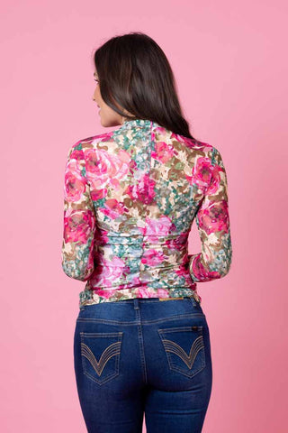 Augustine Beauden Lace Top- Pink