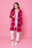 Augustine- Britta Coat -Pink Tartan