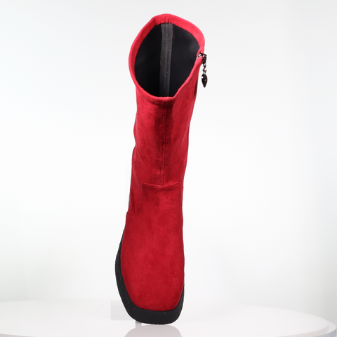 Minx- Cassidy- Red Micro Suede