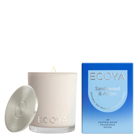 Ecoya -Mini Madison Candle -Sandalwood & Amber