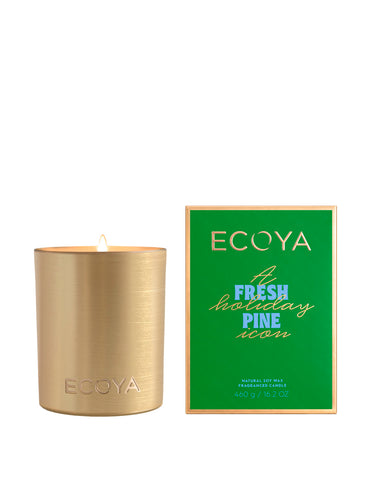 Ecoya -Goldie Candle Holiday Collection- Fresh Pine