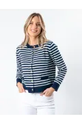 Stella and Gemma-Navy & White Cardigan