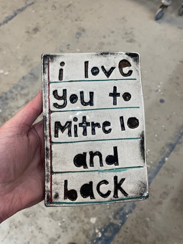 Monster Company - Large Tiles -Love you to Mitre 10