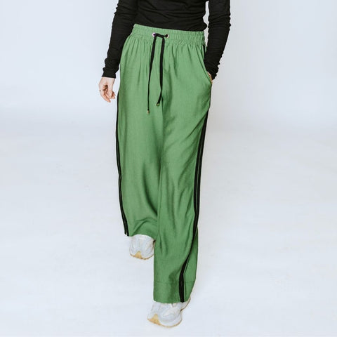 Moke-Indiana wide leg Pants- Dill