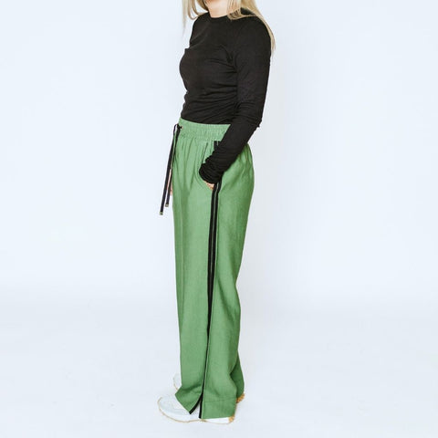 Moke-Indiana wide leg Pants- Dill