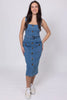 Honey Denim- Mandy Denim Midi Dress