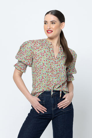 Liela + Luca-Honey Blouse- Poppy