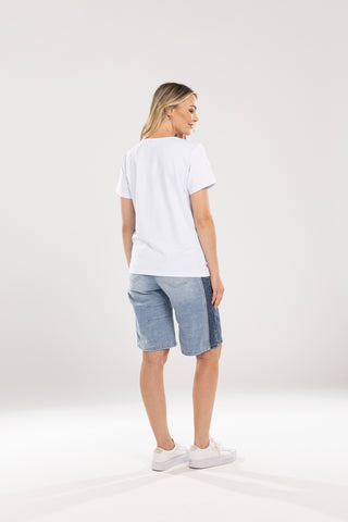 Mi Moso -Double Denim Short