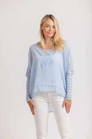 Mi Moso -Powder Blue Top