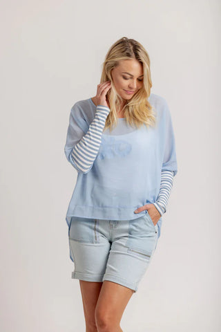 Mi Moso -Powder Blue Top