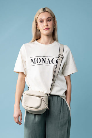 Augustine/ Amaya-Monaco T-Shirt- Cream