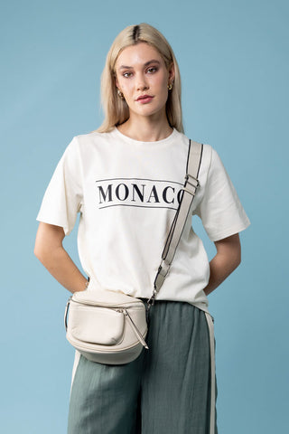 Augustine/ Amaya-Monaco T-Shirt- Cream