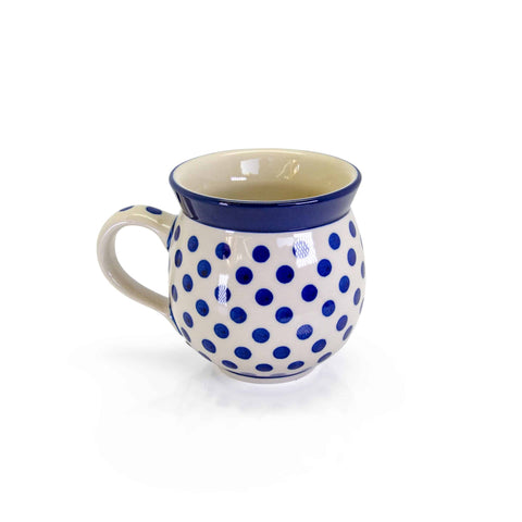 Polish Pottery NZ-  White/Blue Mug