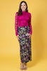 Augustine- Millie Maxi Velvet Black Skirt