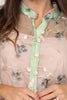 Augustine- Alice Embroidered Shirt- Green Floral