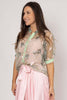 Augustine- Alice Embroidered Shirt- Green Floral
