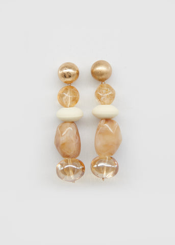 S + G- Stone Drop Earrings