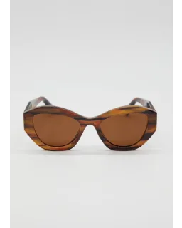 S+G Thea Zebra Brown Sunglasses