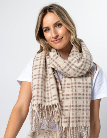 Stella + Gemma  Ivory scarf