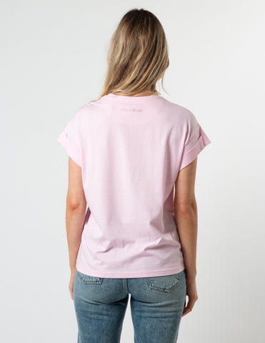Stella+Gemma -Cuff T-Shirt-Candy Malibu