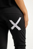 Homelee Apartment Pants -Winter Black/Lilac Damask X