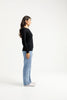 Homelee Knitted Grace Crew- Black