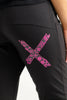 Homelee Apartment pants -Winter Black/Orchid Damask X