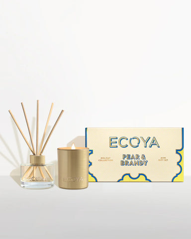 Ecoya-Pear/Brandy  Mini Gift Set-Holiday Collection