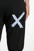 Homelee Apartment pants -  Black with Cerulean Stripe X
