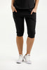 Homelee - 3/4 APARTMENT PANTS - Black with Stormy Stripe X