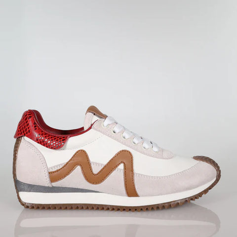 Minx Marvel- Ivory/Tan/Red