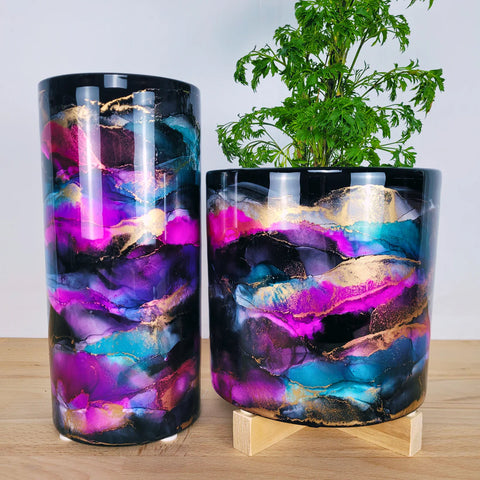 Inkurio- Planter Large Cylinder-Nebula