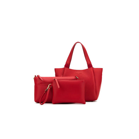 Black Caviar -Mini Evelyn Red Handbag