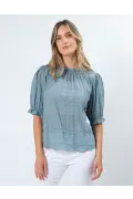 Stella and Gemma Dana Blouse- Bluebell