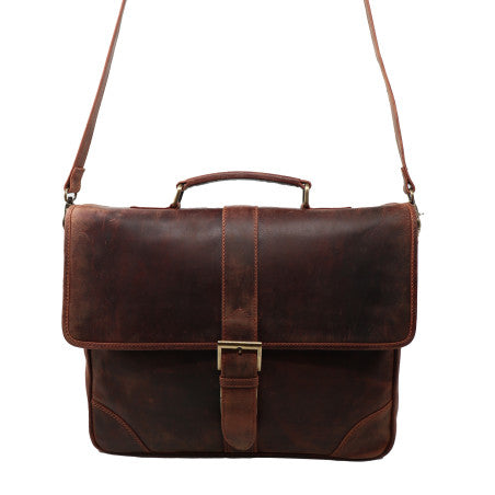 Baron Leathergoods -Laptop Breif bag-Black