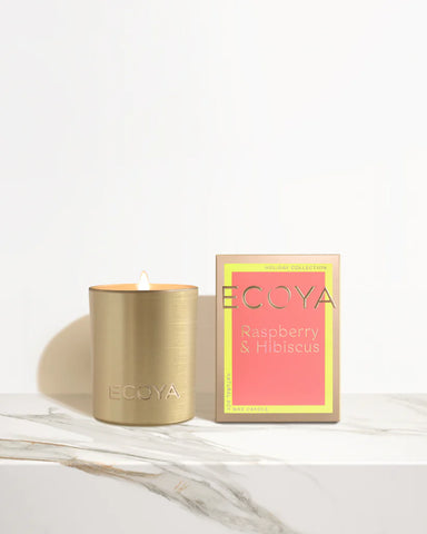 Ecoya -Mini Goldie Candle -Raspberry & Hibiscus