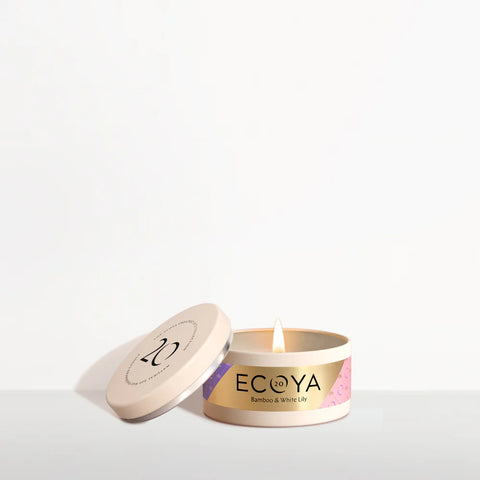 Ecoya -Everyday Tin Candle - Bamboo & White Lily