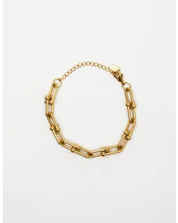 S + G - Gold Chunky Link/Ball Bracelet