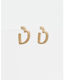 S + G - Gold Heart earring
