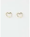 Stella + Gemma - Gold heart Earrings