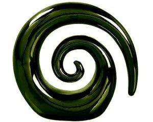 Robert Mark-  Ceramic Swirl Koru -Green