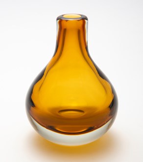 Salisbury -Glass Bud Vase - Amber