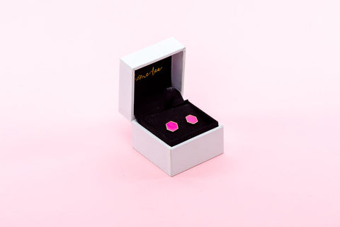Homelee Earrings - Pink Hex