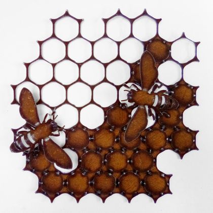 Ironweed - Honeycomb with Bees