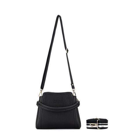 Black Caviar - lola Crossbody Bag-Black