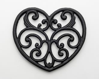 Salisbury - Cast iron - Heart Trivet