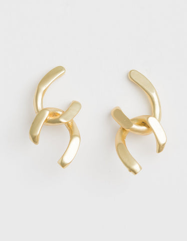 Stella + Gemma -Gold Chain- Earrings