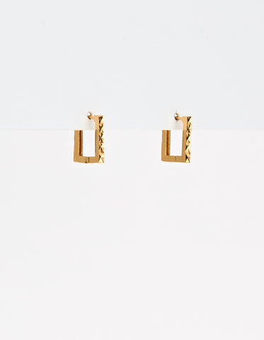 Stella + Gemma -Gold Square- Earrings