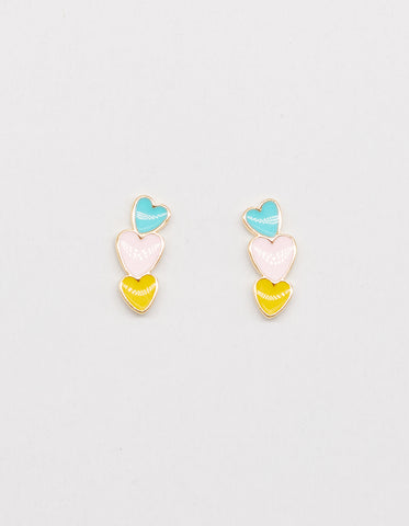 S + G-Heart of hearts earrings